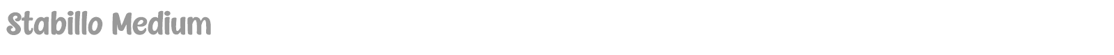 Stabillo font preview